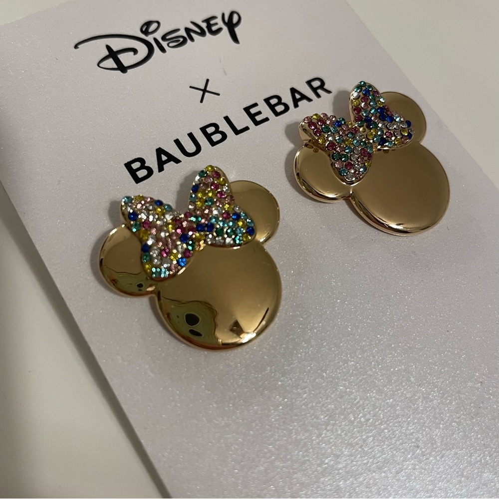 Never worn Bauble Bar x Disney Minnie Earrings!